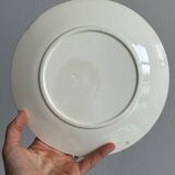 Set of 5 vintage earthenware flat plates