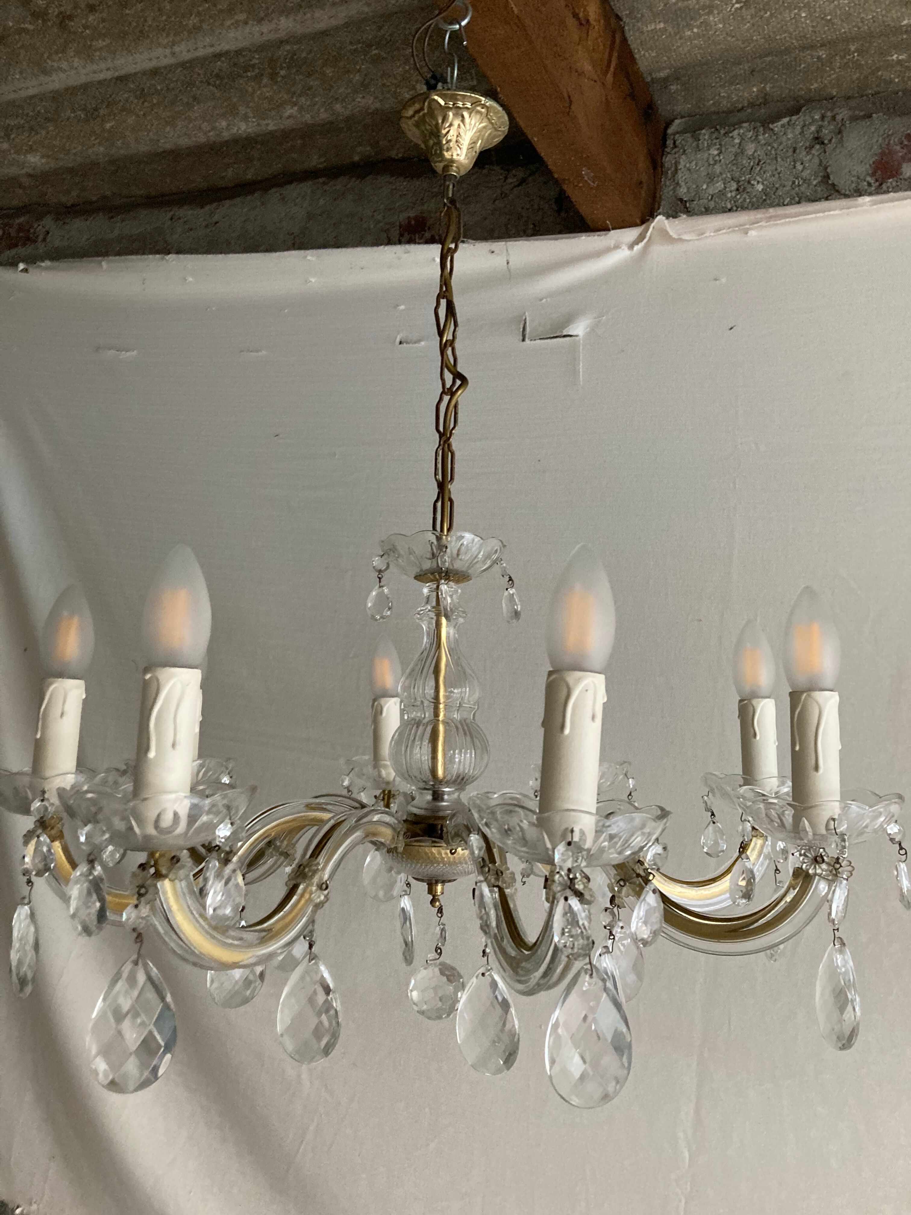 Italian chandelier mid 20th.