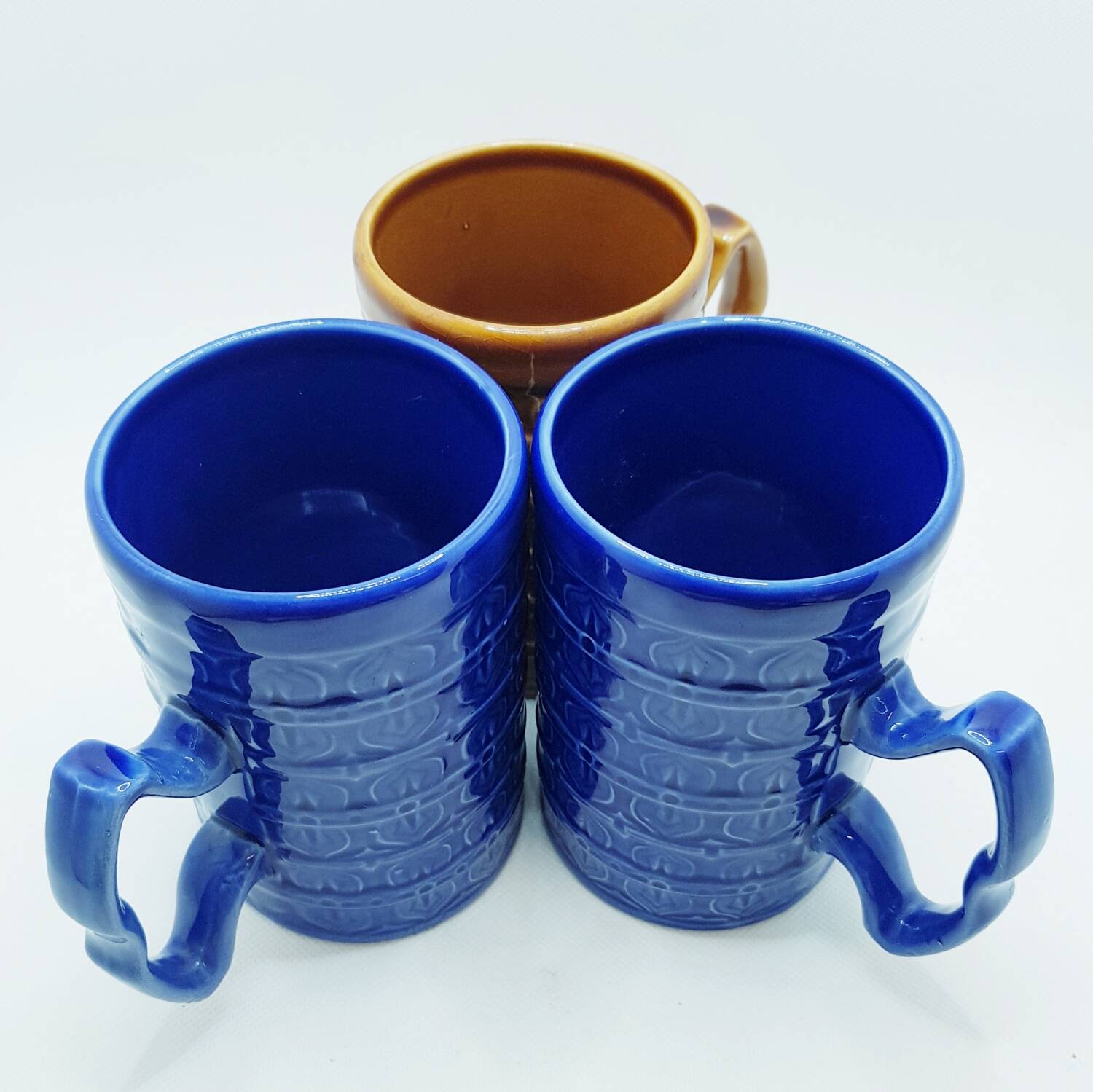 3 chopes à bière en céramique (Angleterre)