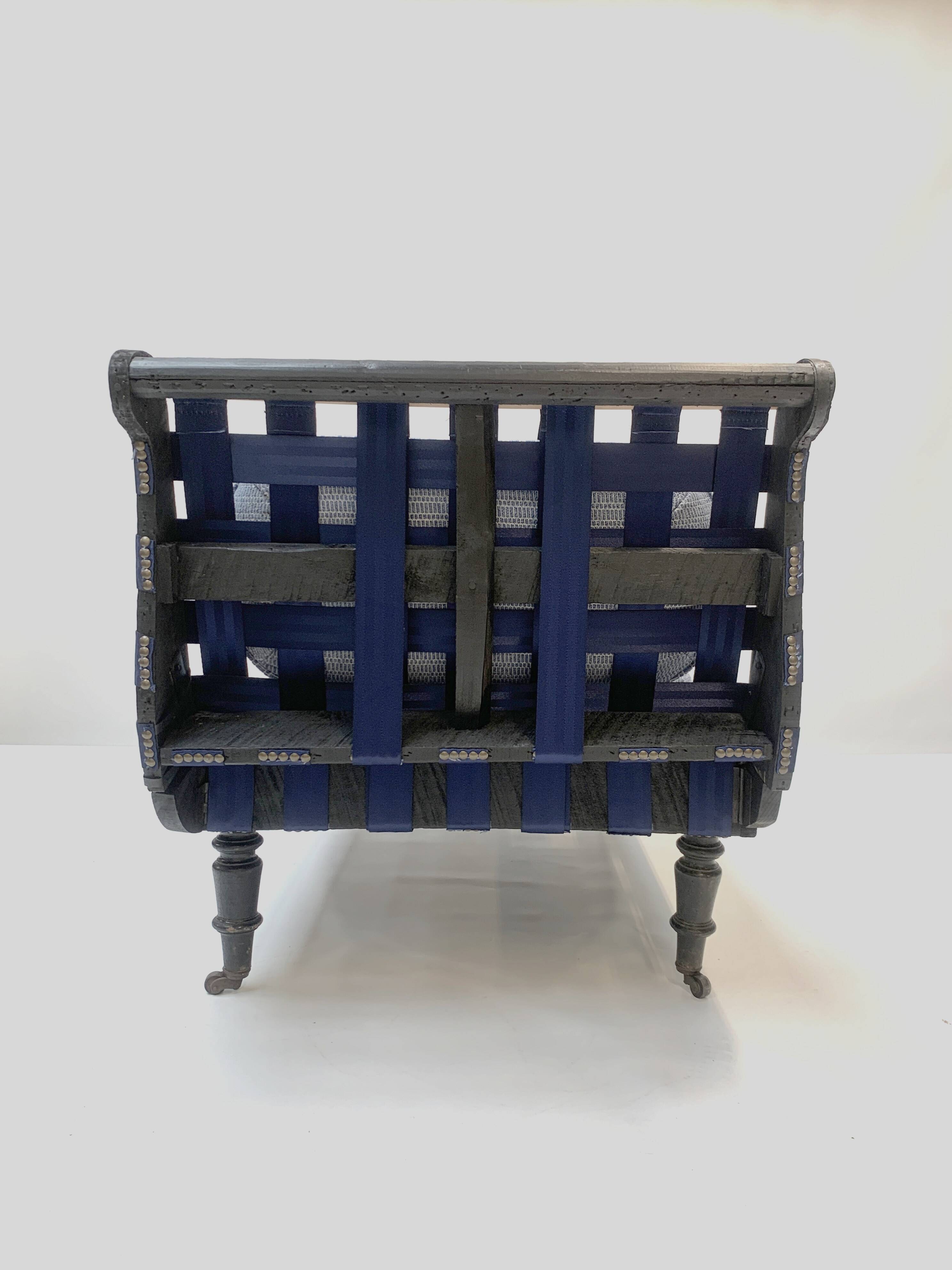 Antique Chaise Longue, c. 1870 — Restoration with Visible Craftsmanship