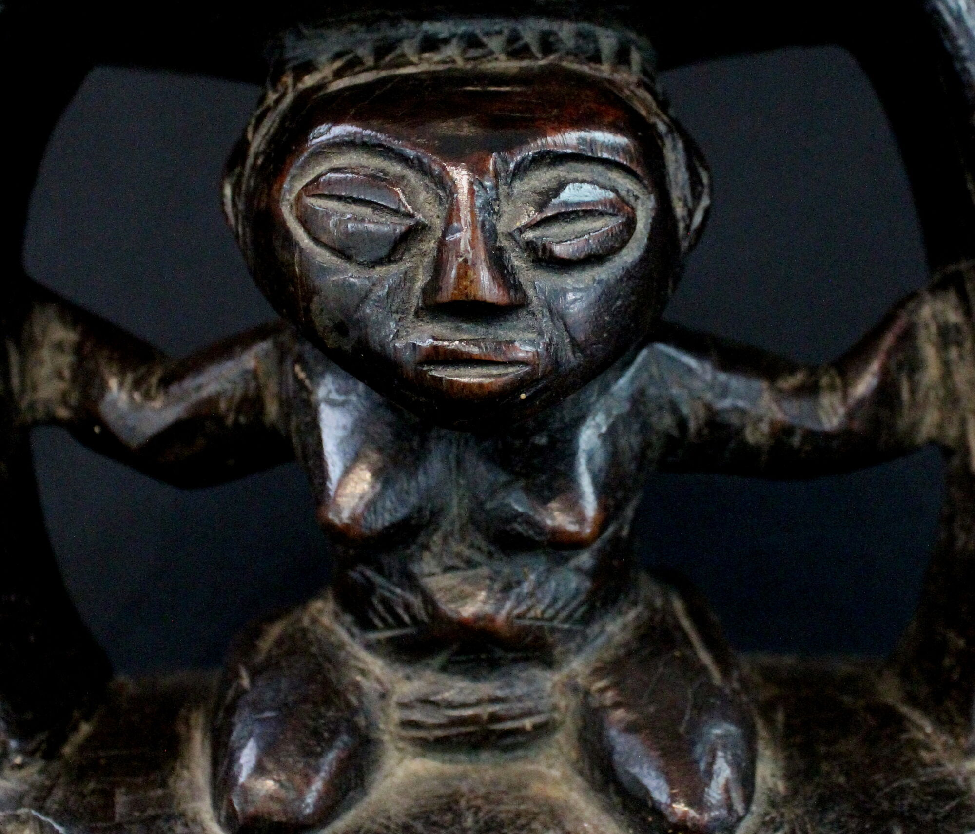 Former neck support ethnic Luba Democratic Republic of Congo