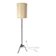 Lampadaire vintage en fer forgé et bronze années 50
