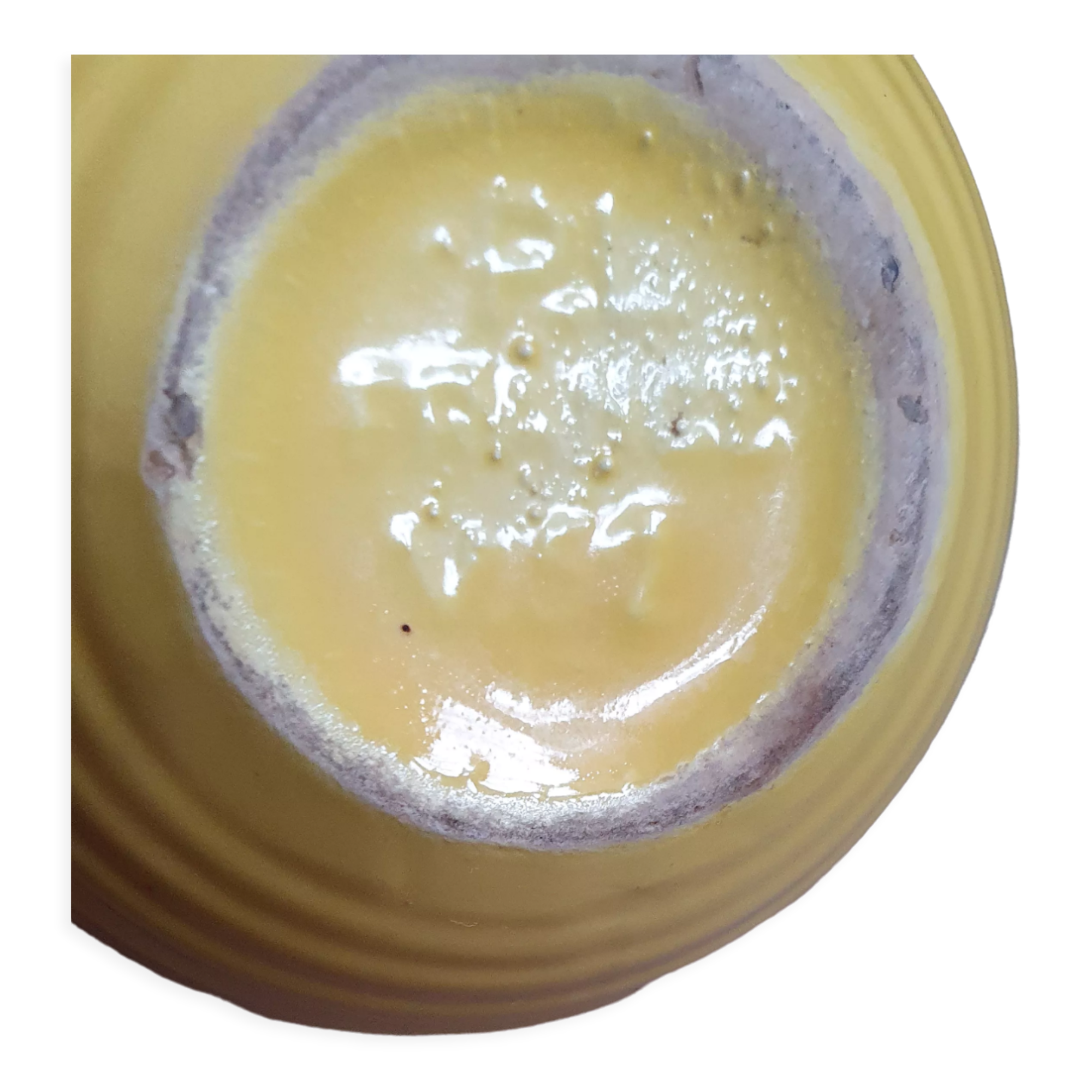 Poët Laval yellow curry porcelain ball vase- LPR22055