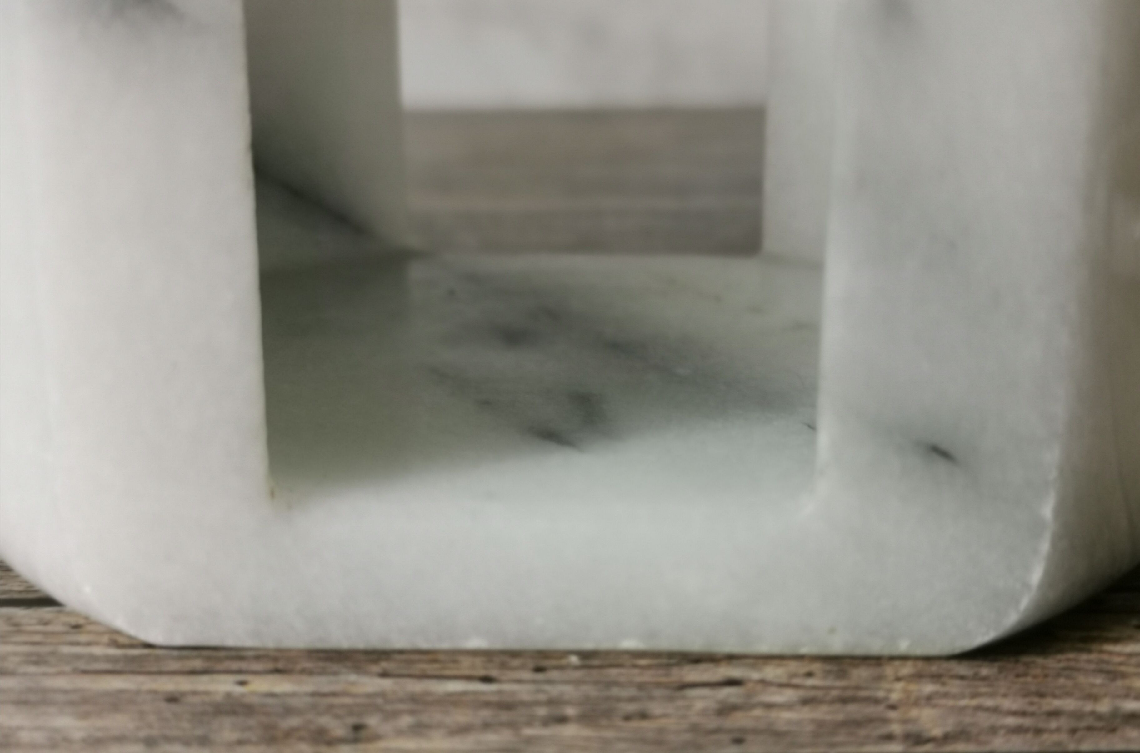 Ashtray and marble under glass