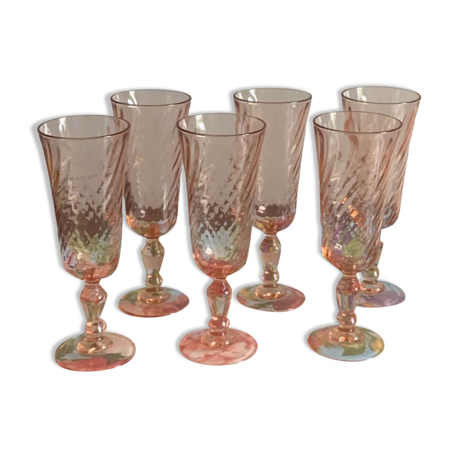 Rosaline champagne flutes
