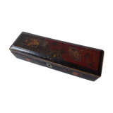 Painted and lase wooden box