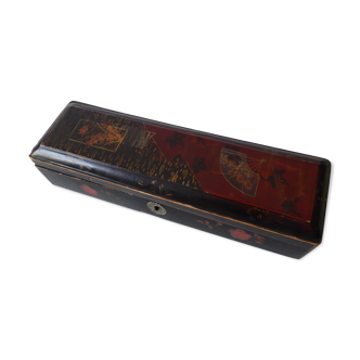 Painted and lase wooden box