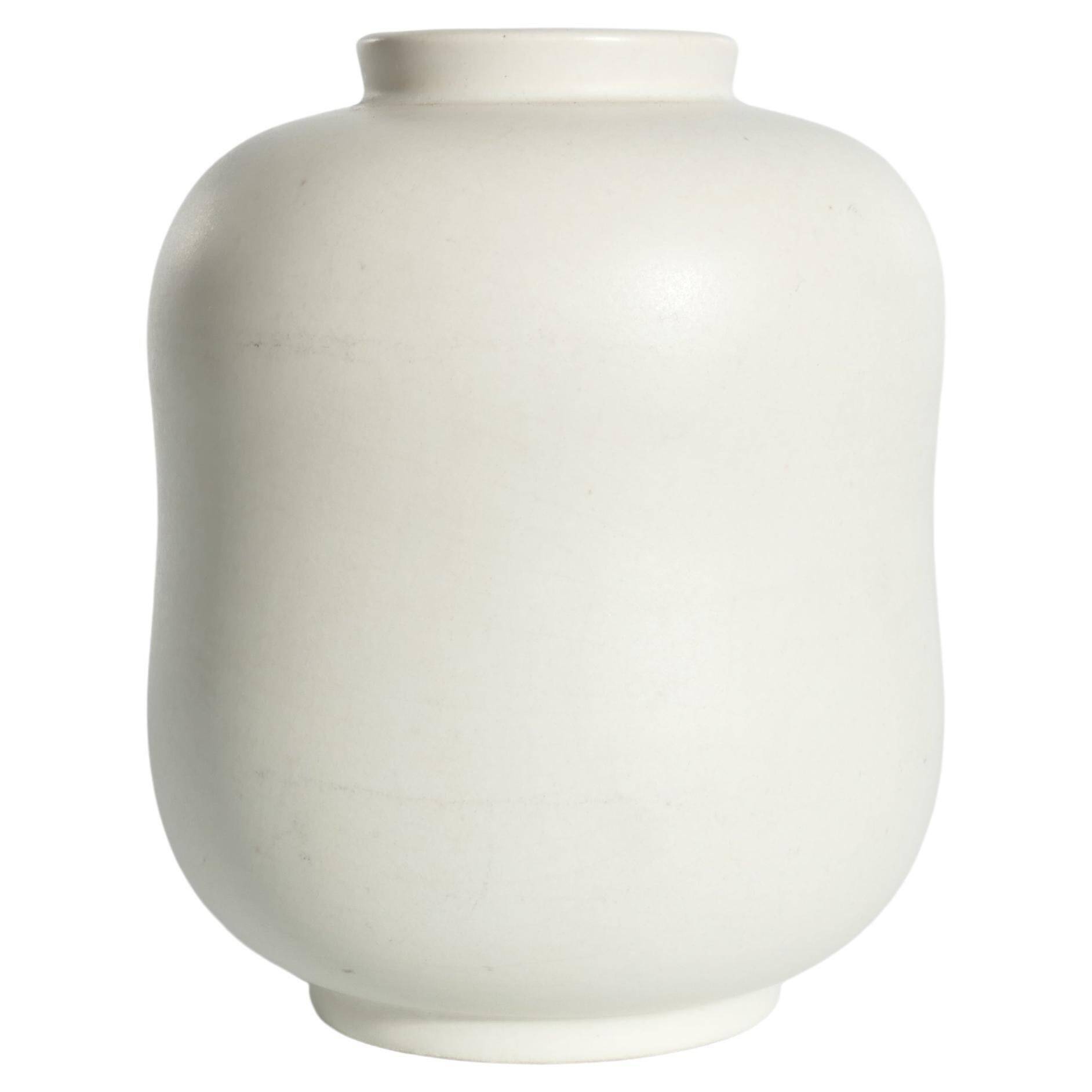 1940’s Scandinavian Modern Carrara Vase by Wilhelm Kåge for Gustavsberg