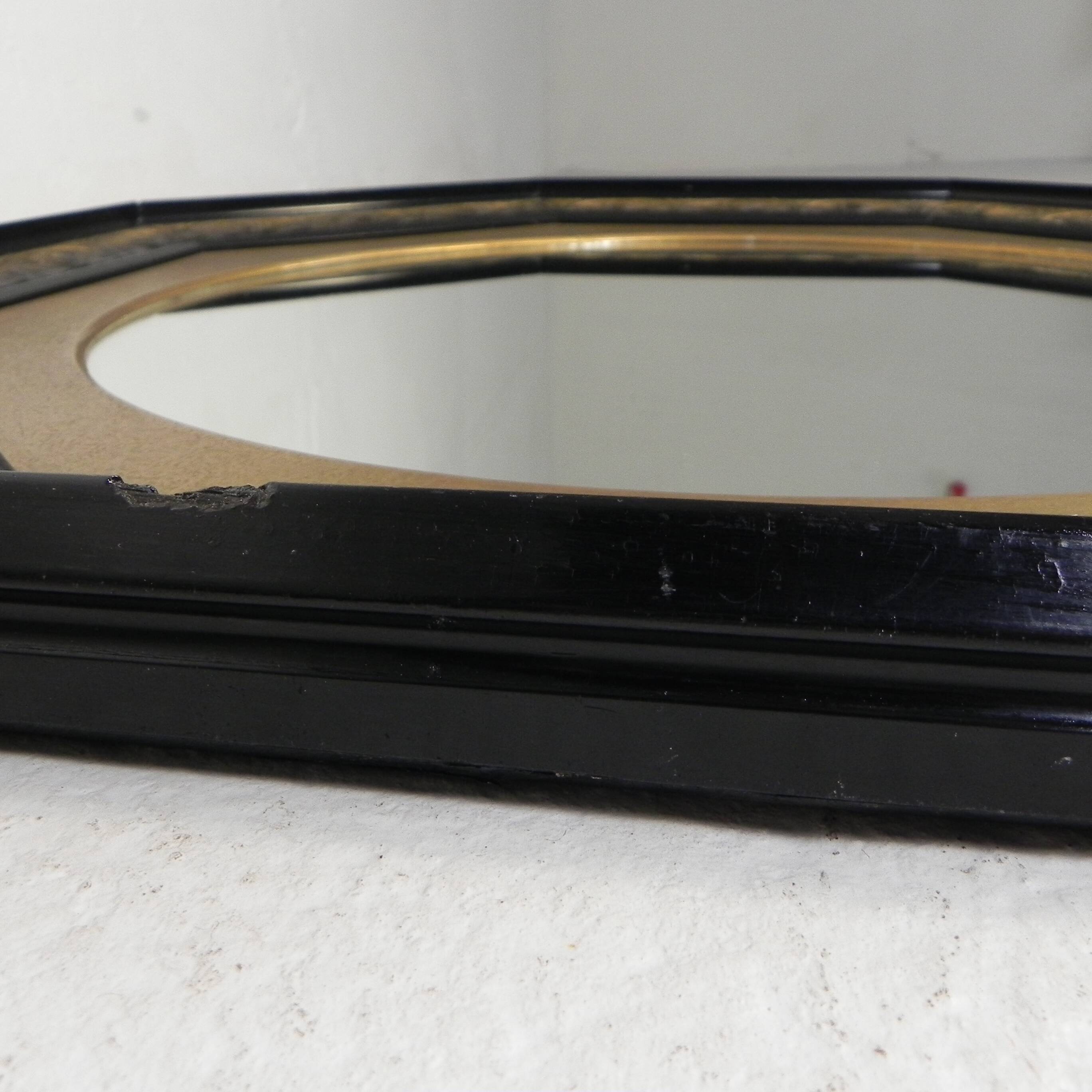 Octagonal Art Nouveau mirror, 1920s