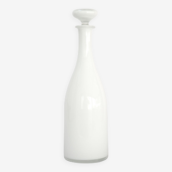 Opaline lined glass bottle