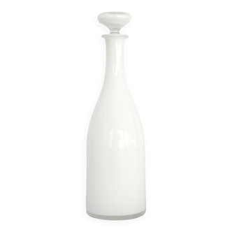 Opaline lined glass bottle
