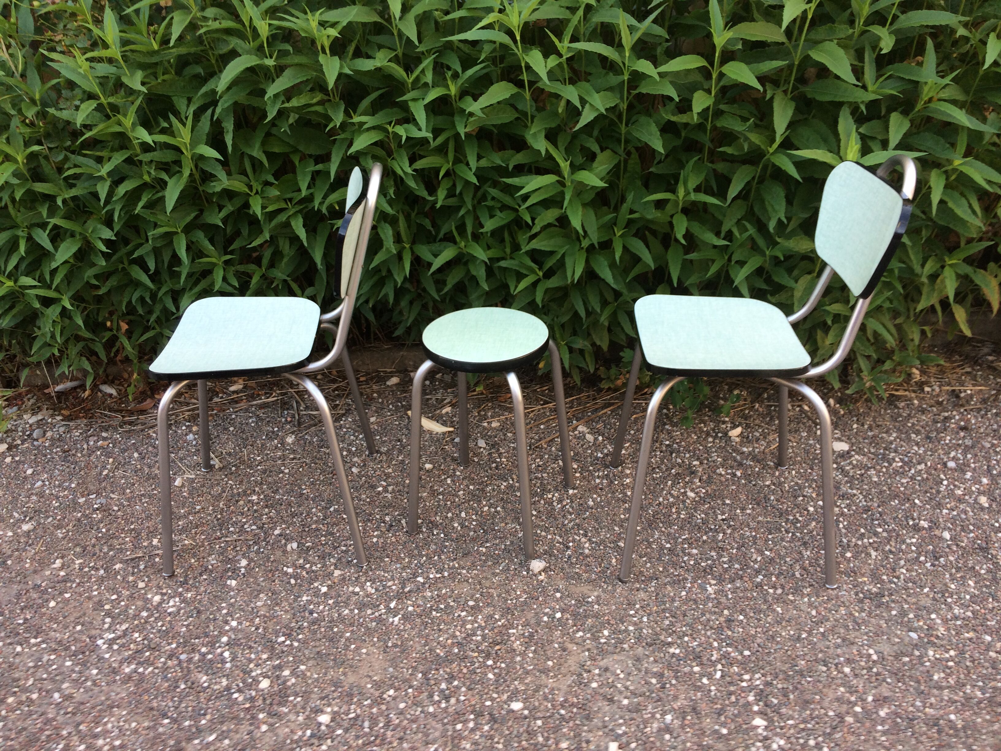 Chairs and stool formica