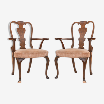 Paire de fauteuils style Chippendale