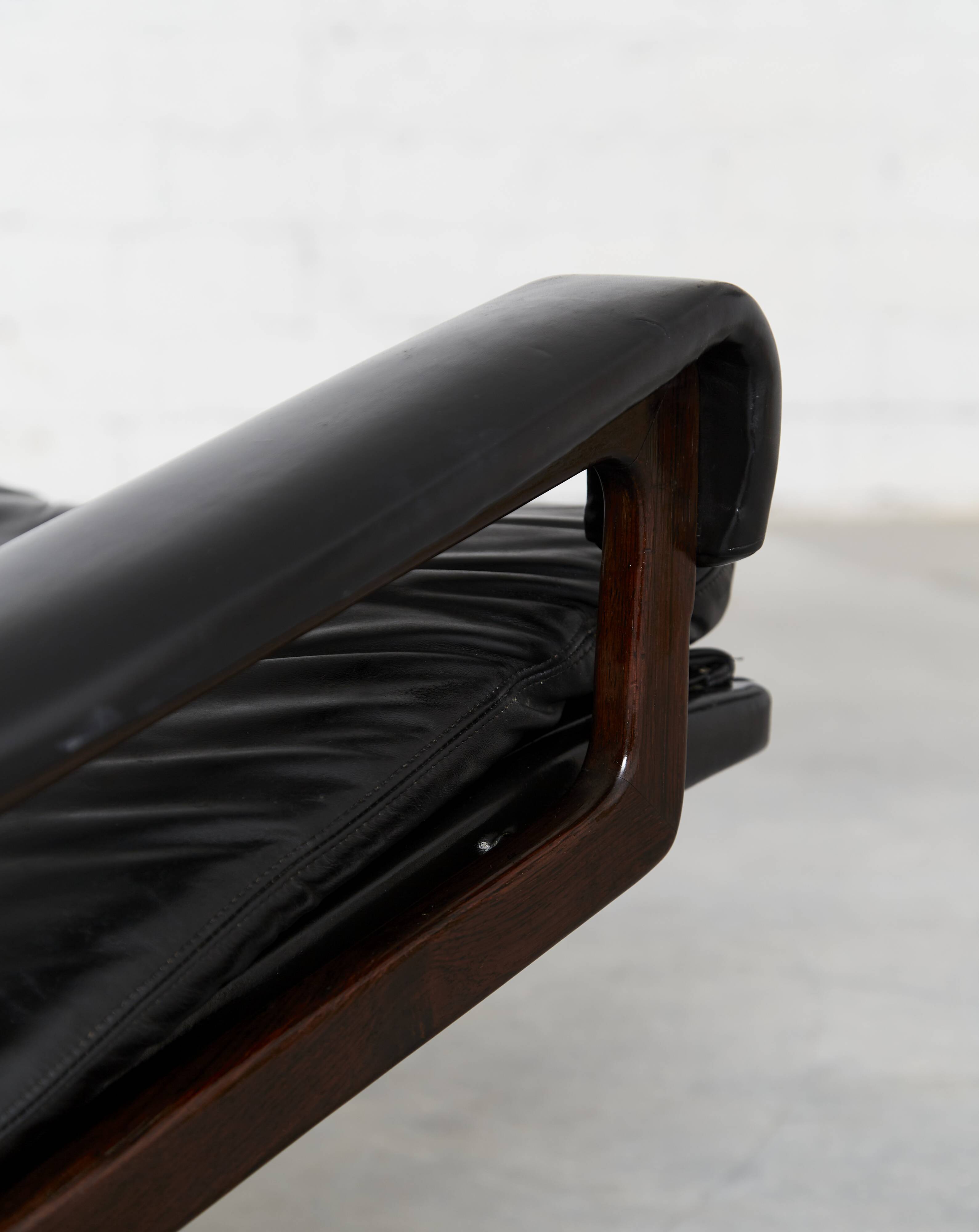 Vintage Lounge Chair & Ottoman by André Vandenbeuck for Strässle