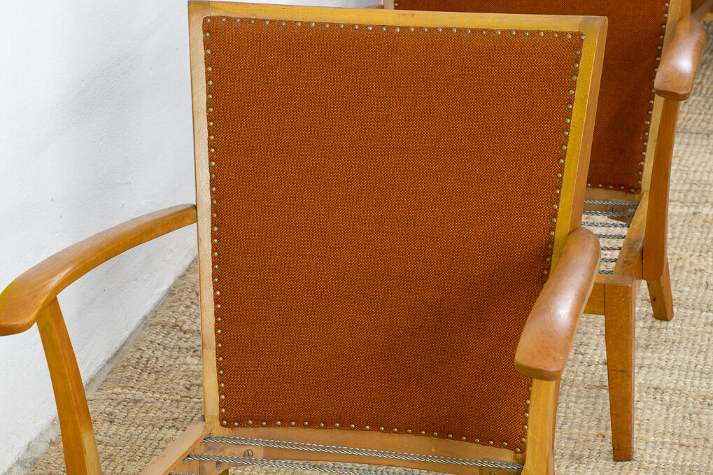 Pair of scandinavian armchairs 66 cm