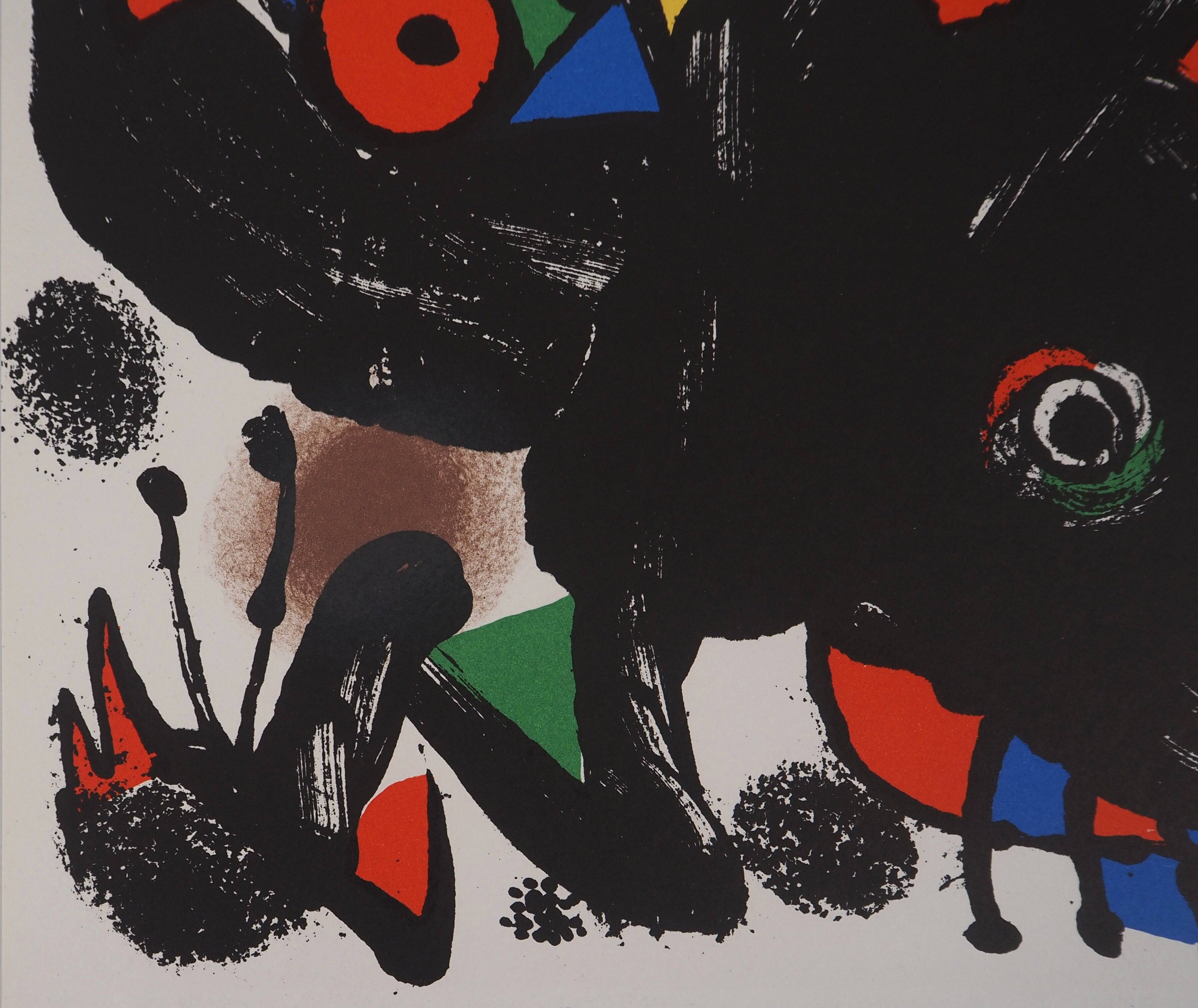 Joan miro: wild animal - original lithograph