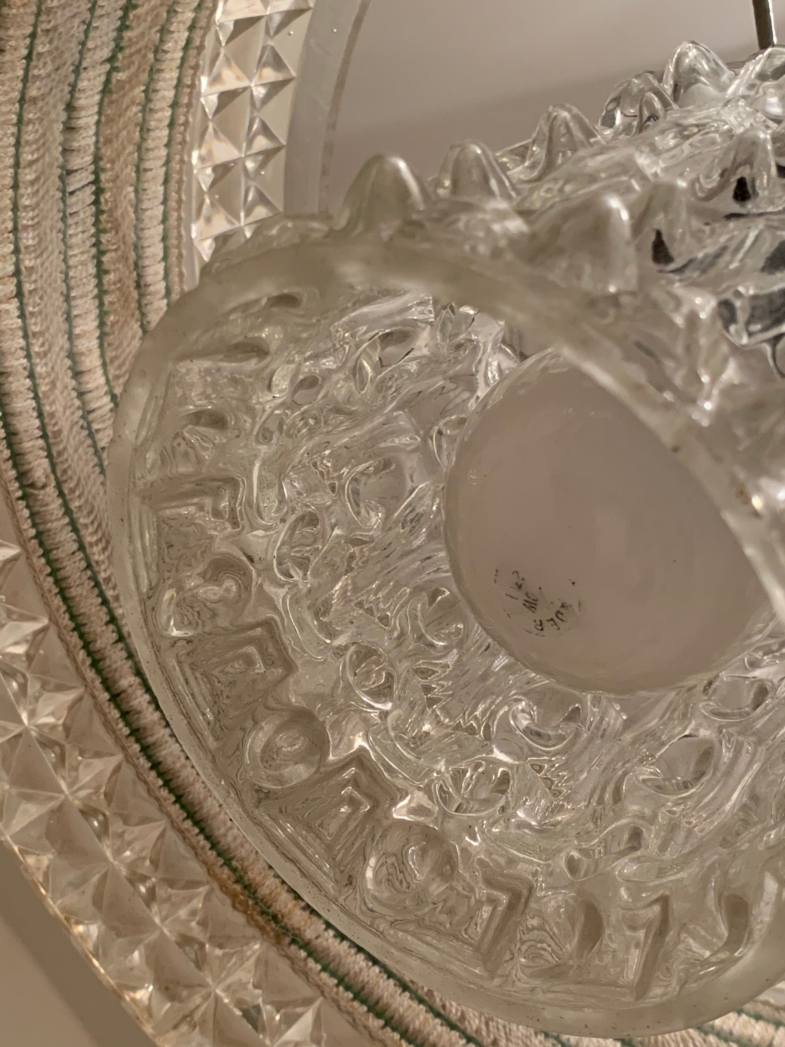 Glass and plexiglass suspension 1970