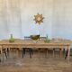 Former large farm table bistro bar café restaurant 290 cm solid wood