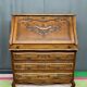 Liège secretary in carved oak in Regency style.