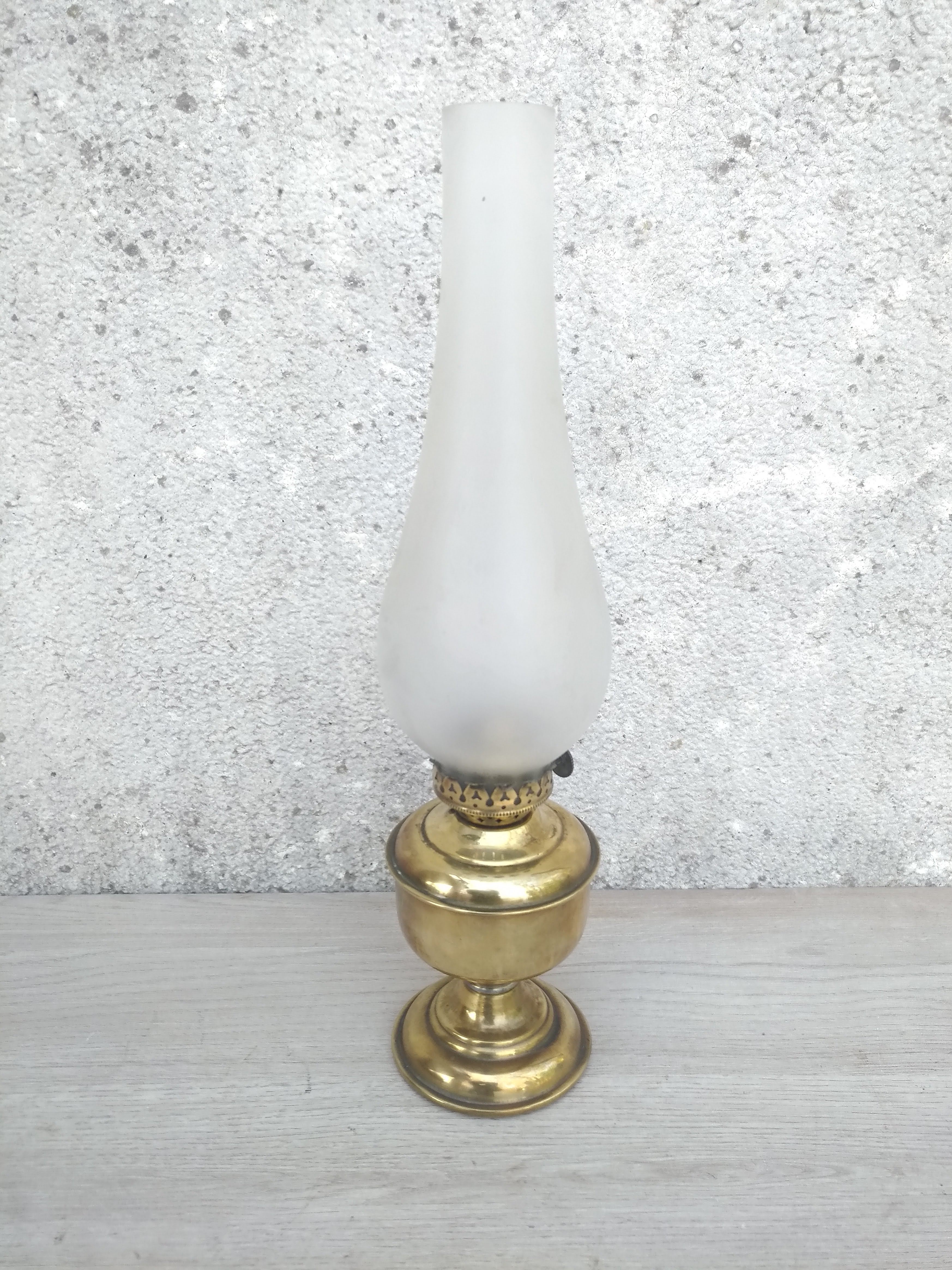 Brass oil lamp