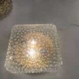 Mid Century Bubble Hustadt Crystal Glass Sconces Set of 2