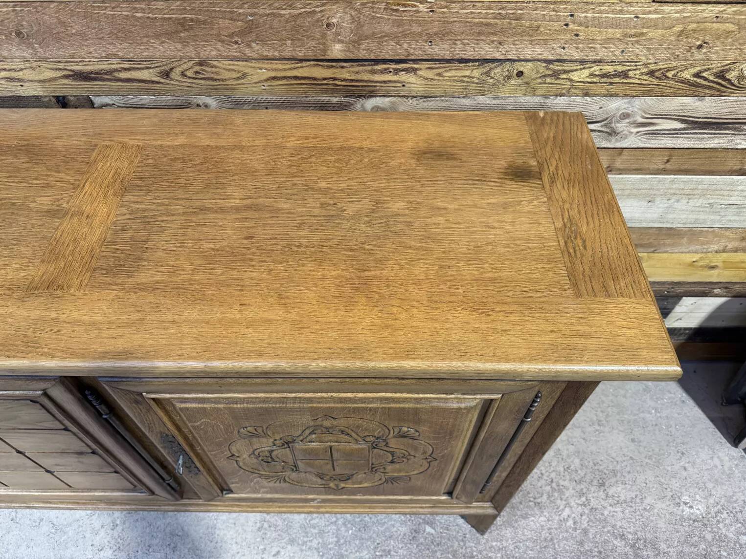 Large Art Deco sideboard in oak - Modernist Design 1950