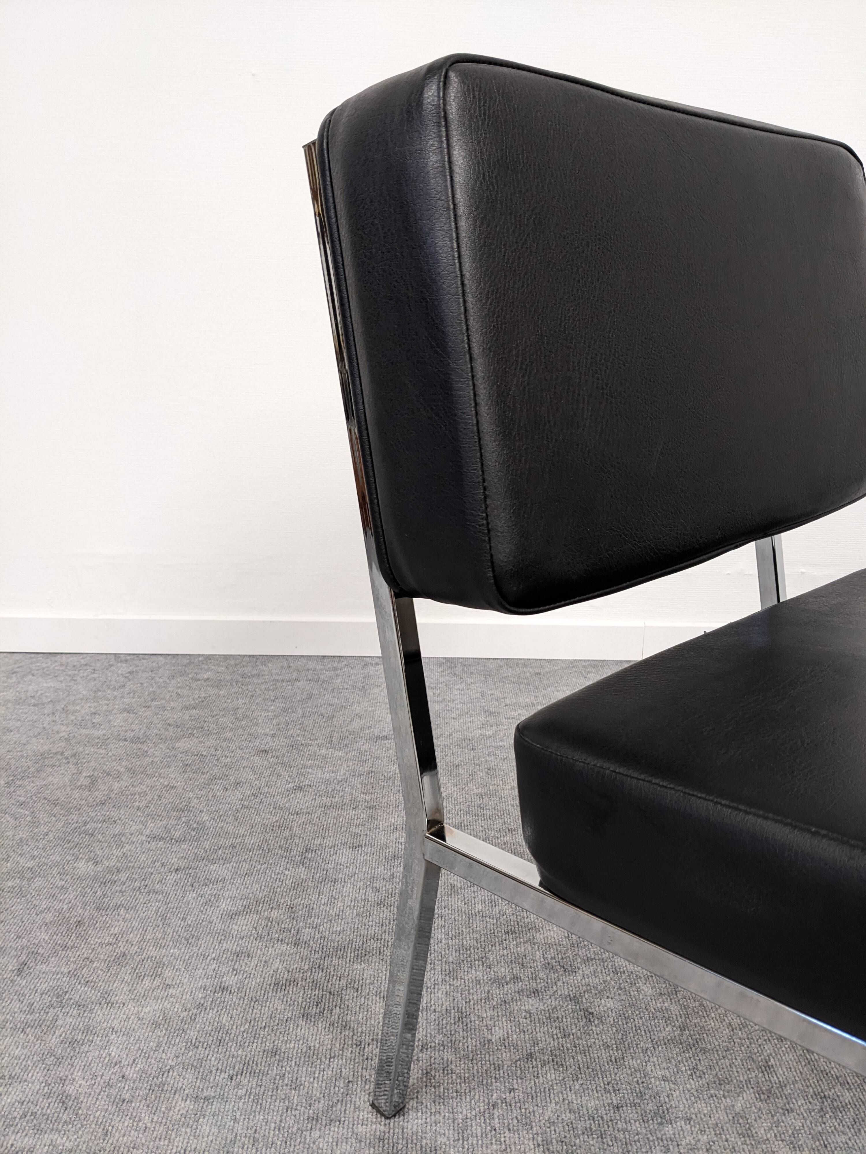 Set of 4 modernist armchairs circa 1970