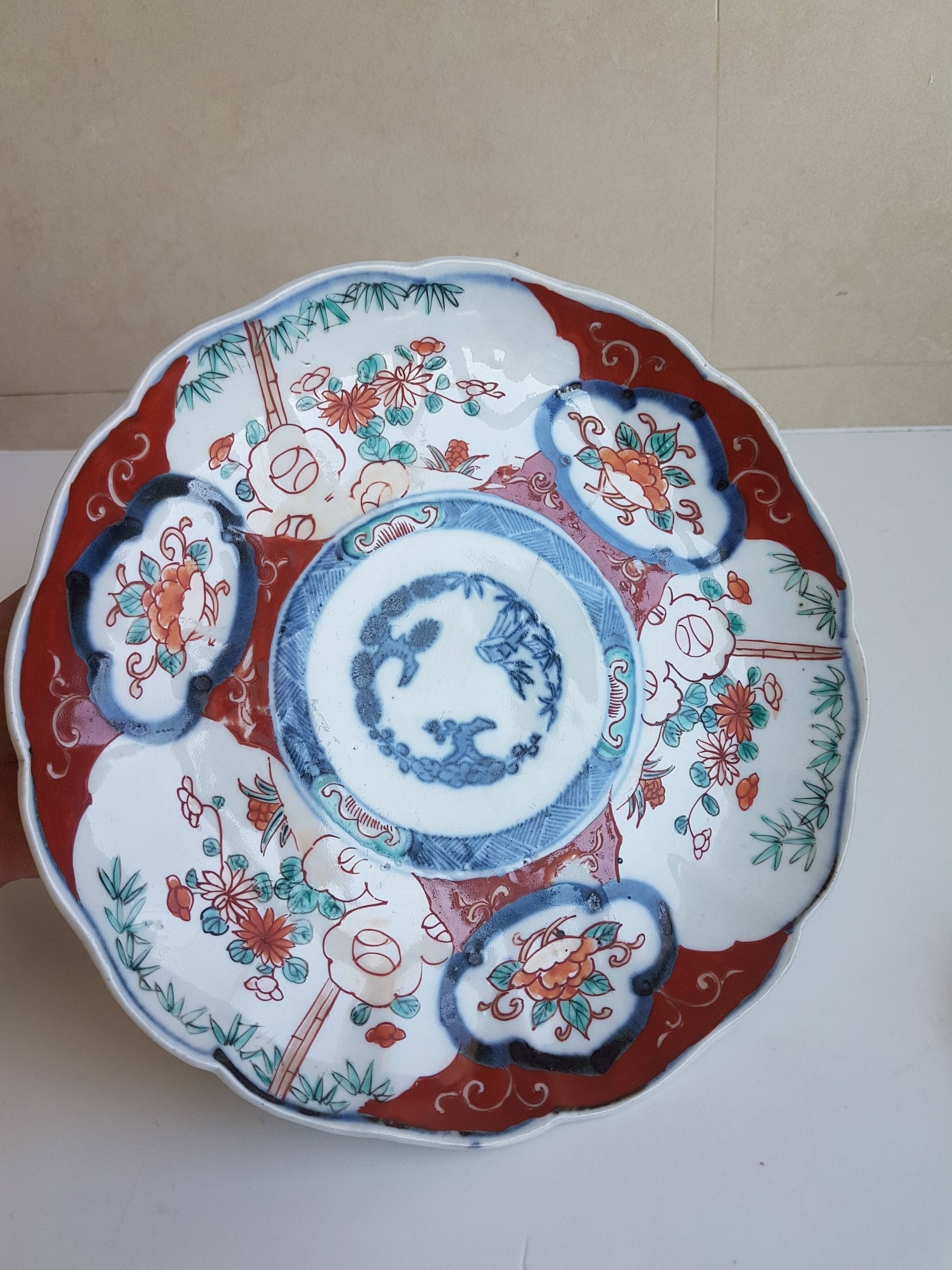 2 plates Imari
