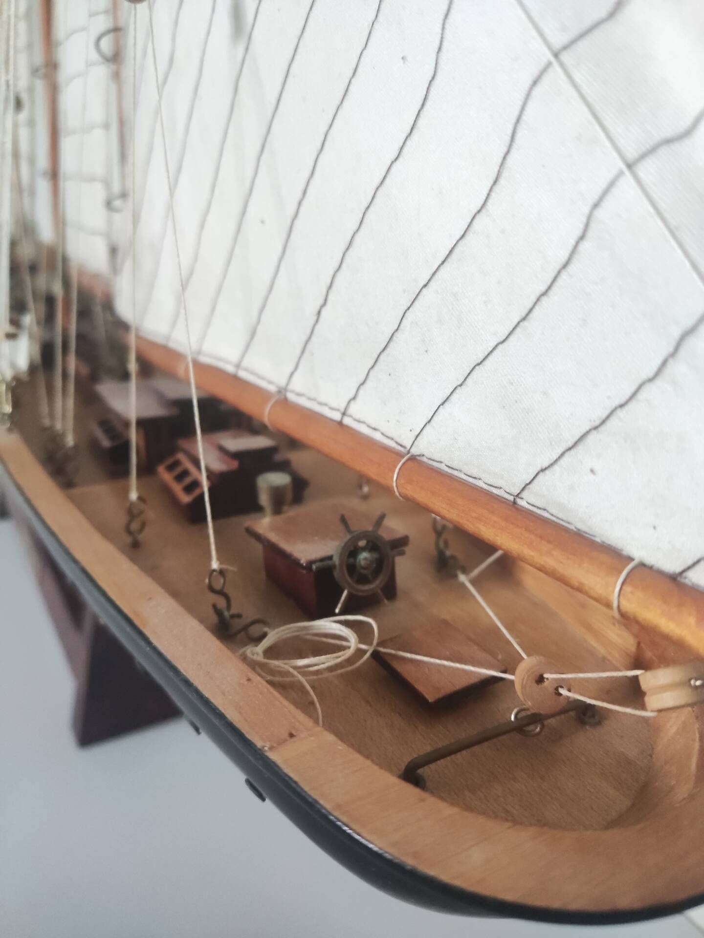 Collection model of the three-masted schooner L'Atlantide.