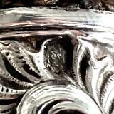 Silver Fish Scoop | Rocaille Handle & Chiseled Decor