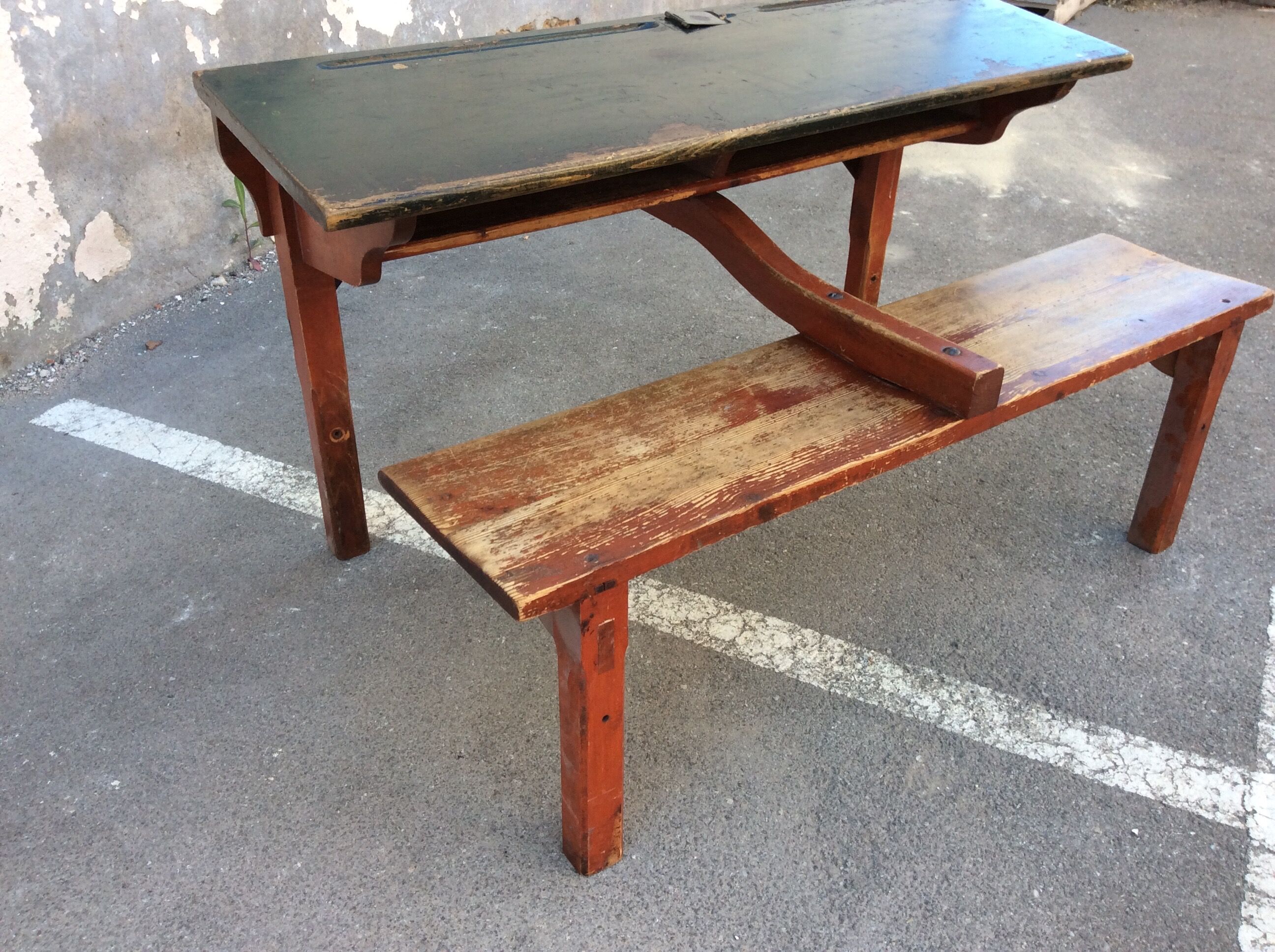 vintage desk mid-century Schoolboy's office