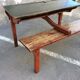 Pupitre vintage mid-century bureau d'écolier