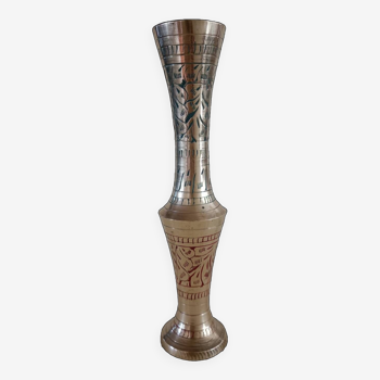 Brass soliflore vase