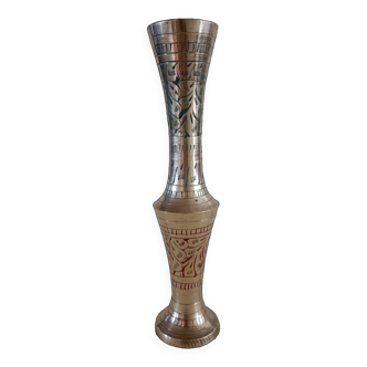 Brass soliflore vase