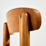 Pine dining set by Rainer Daumiller, Set of 7