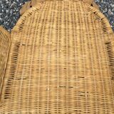 Rattan and bamboo armchair