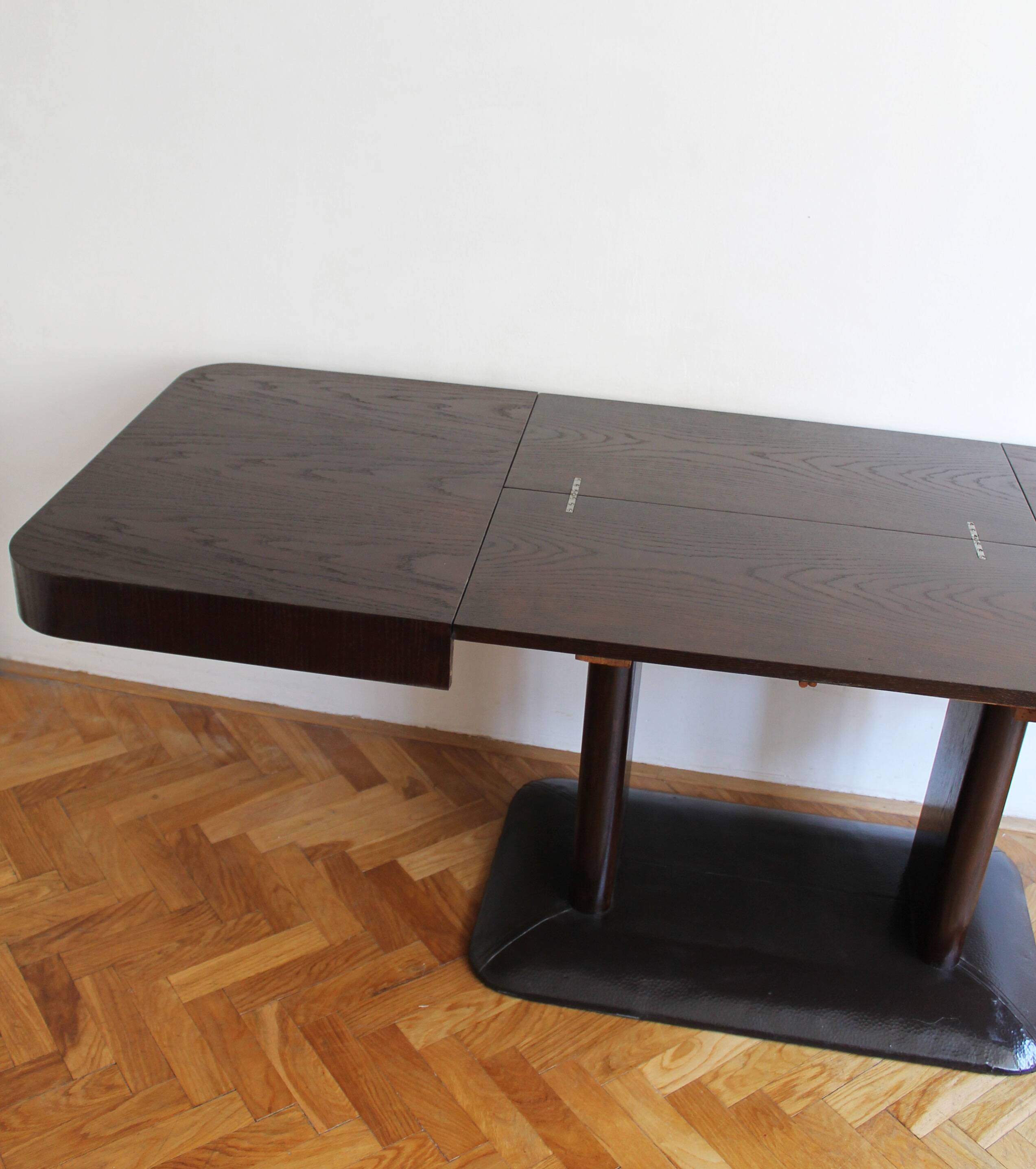 UP Brno Extendable Dining Table by Jindrich Halabala, 1930s