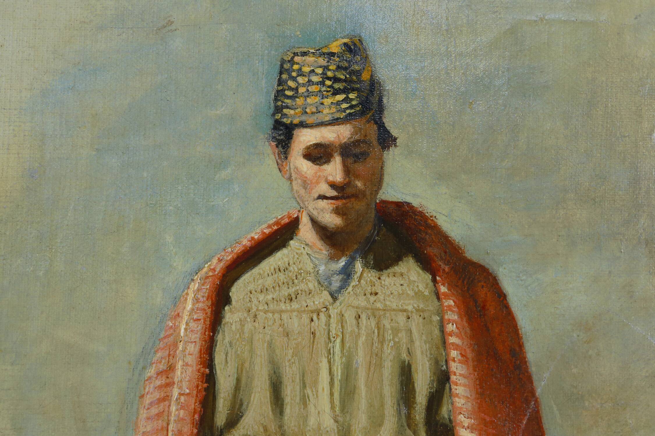 Peinture d'un homme vers 1850