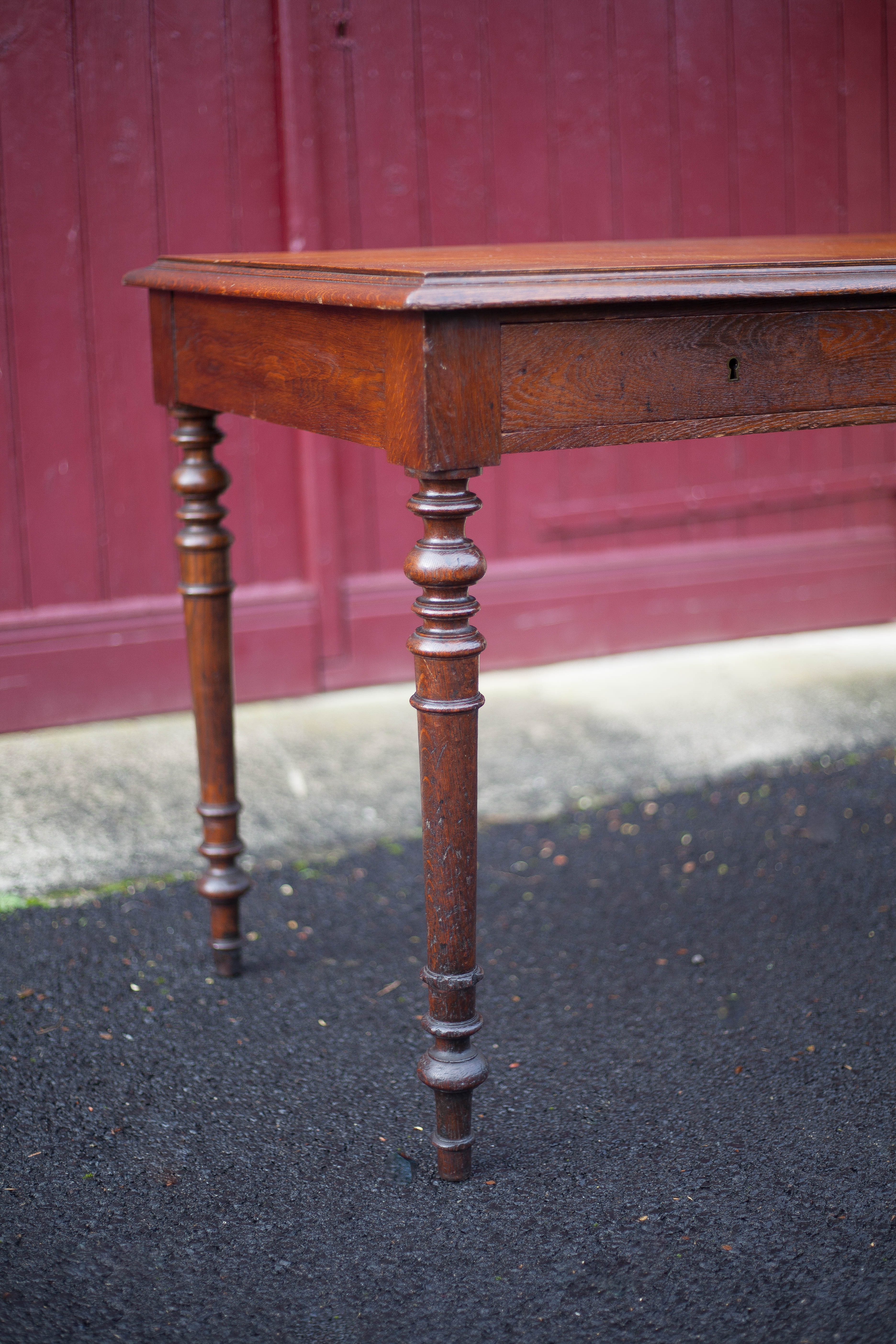 Table or desk Louis Philippe with two drawers