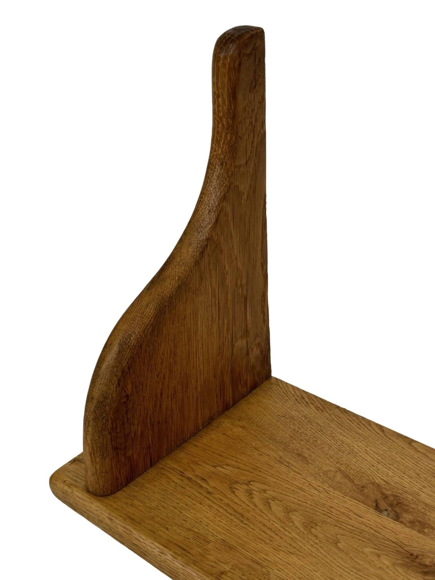 Vintage shelf  in oak wall rack book 1970s wood minimalist design