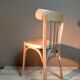 Set of two vintage bistro chairs in curved wood - baumann