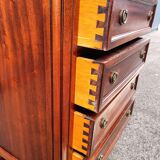 Chest of drawers style louis xvi marble top