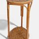 Table d'appoint, support à plante en bois, bambou et roseau, années 1960
