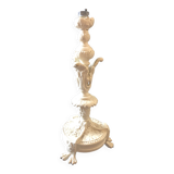 Bronze lamp base painted white