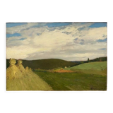 Signed oil-landscape