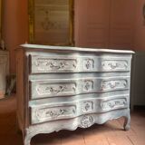 Commode ancienne de style Louis XV forme arbalète