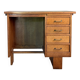 Vintage oak half-minister desk