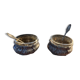 Set of 2 metal salt shakers