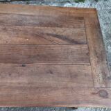 Antique solid cherry farmhouse table with 3 drawers and 2 pulls