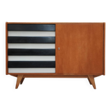 U-458 black and white sideboard by Jiri Jiroutek for Interier Praha